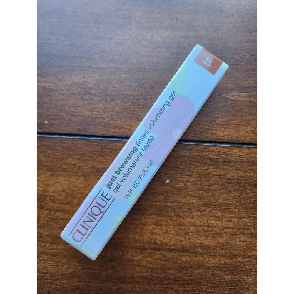 Clinique Just Browsing Tinted Volumizing Gel 3.5 Auburn 0.15 oz New in Box